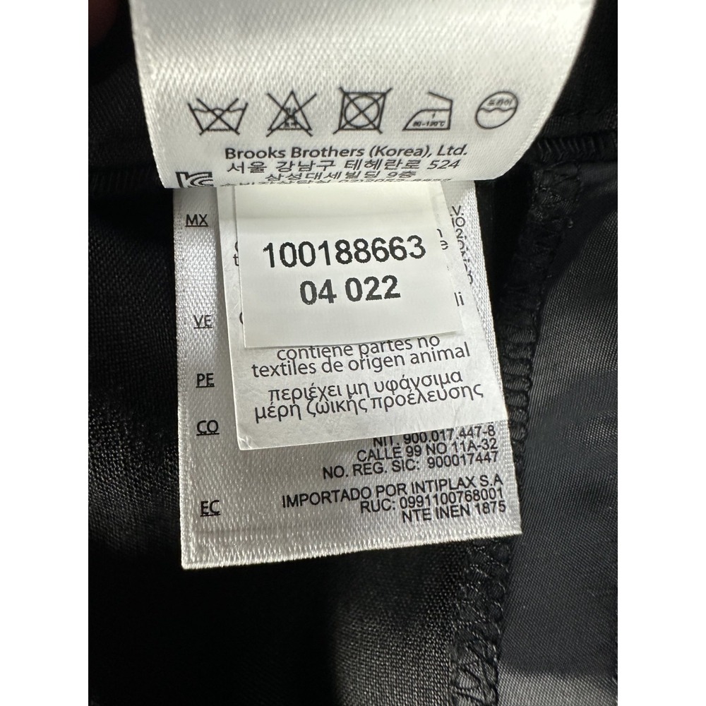 Brooks Brothers Pants Slacks Womens 8 Black Linen Old Money Minimalist New - Picture 12 of 12